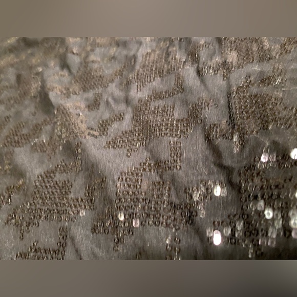 Nordstrom’s NWT Halogen Encore women’s  2X Sequined Black sleeveless Dress top - Picture 8 of 12